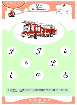 Çocuklar İçin İ Sesi Çalışma Sayfaları 